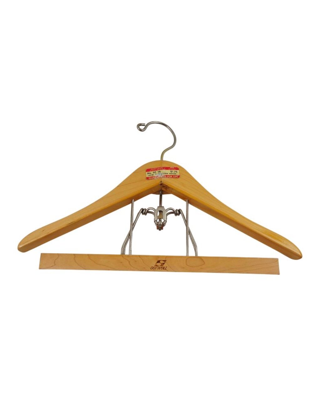 Setwell Ladies Combination Hanger Pants Trouser Clamp USA Vintage 16 in